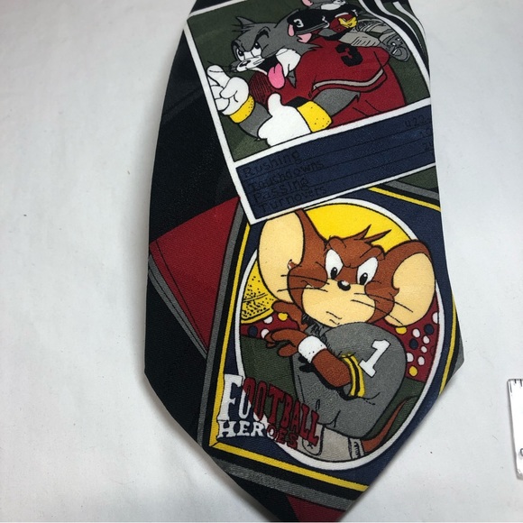 Vintage Tom and Jerry Football Tie 1994 Lakeside Apparel Rare Find - Picture 7 of 8